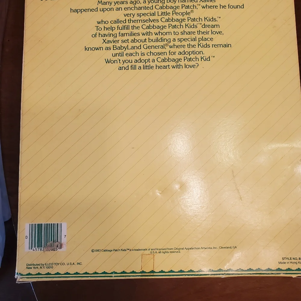 Coleco Vintage 1983 Cabbage Patch Kids 3D 11 Piece Plastic Puzzle